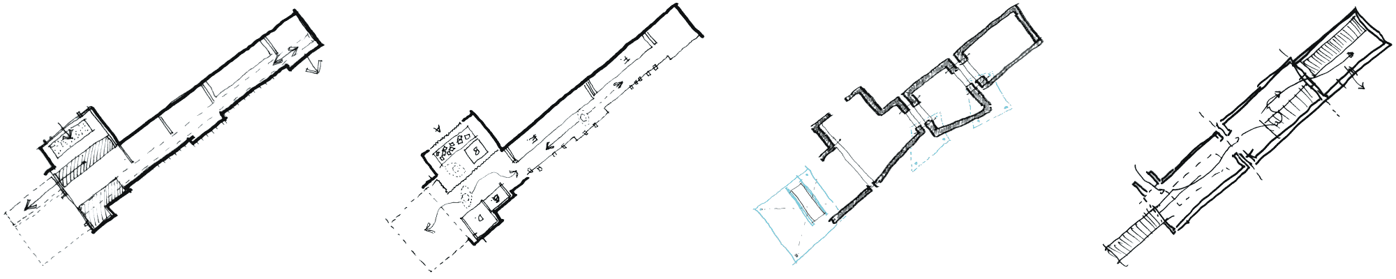 Theo Jones architecture Pocket Dyers and Associates development sketches